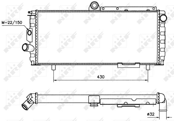 NRF RADIATOR FOR Alfa Romeo Alfasud ti 1.3 September 1977 to September ...