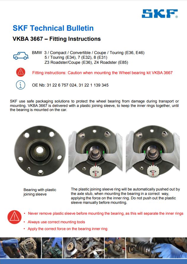 SKF VKBA 757 Wheel Bearing Kit - Complete Replacement Kit For Safer, Smooth Drives